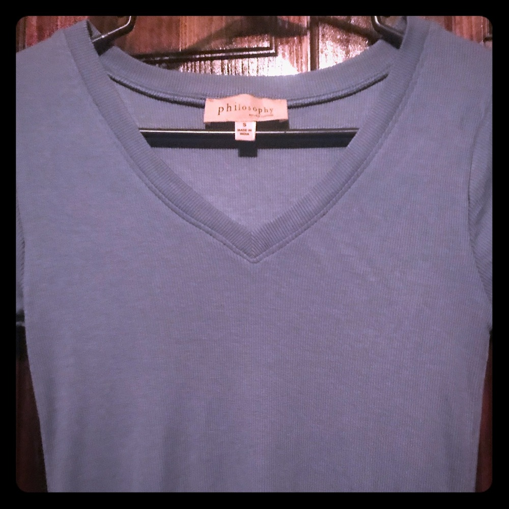 Blue v neck NWOT